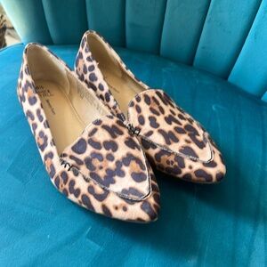 Never Worn Animal Print flats Time & Tru size 8 1/2